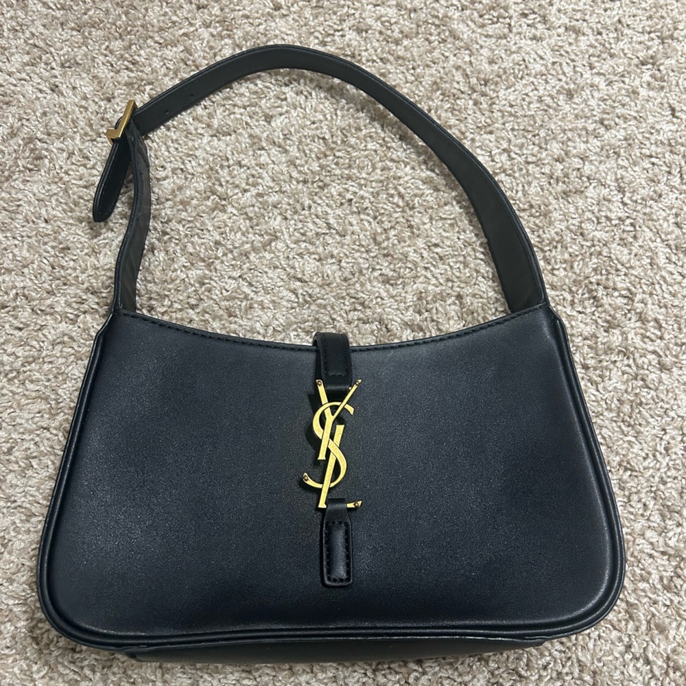 Black Leather Shoulder Bag